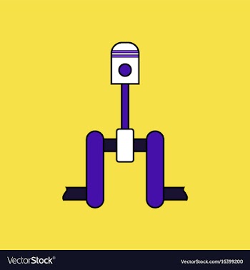 Flat icon design collection piston scheme vector image