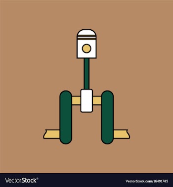Flat icon design collection piston scheme vector image