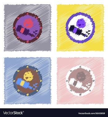 Flat icon design collection planet and bottle in vector image