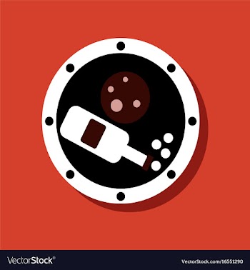 Flat icon design collection planet and bottle in vector image