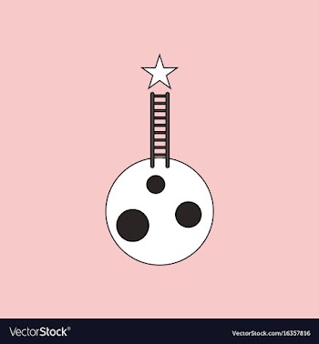 Flat icon design collection planet and ladder vector image
