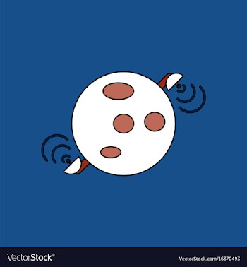Flat icon design collection planet and satellite vector image