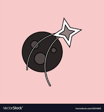 Flat icon design collection planet and star vector image