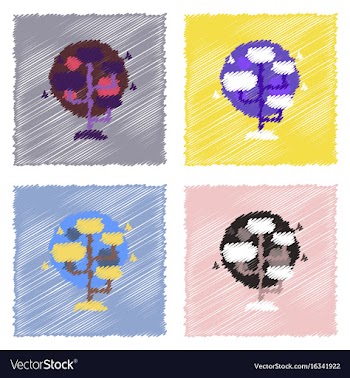Flat icon design collection planet and tablets vector image