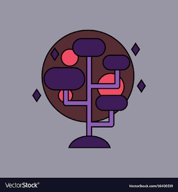 Flat icon design collection planet and tablets vector image