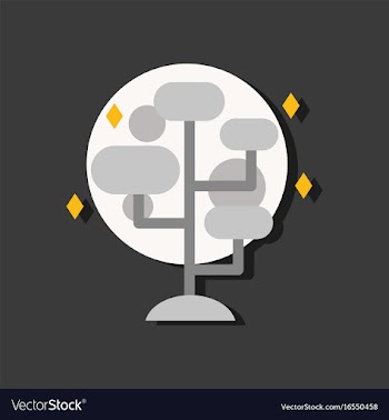 Flat icon design collection planet and tablets vector image