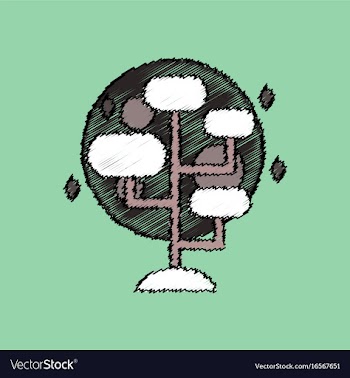 Flat icon design collection planet and tablets vector image