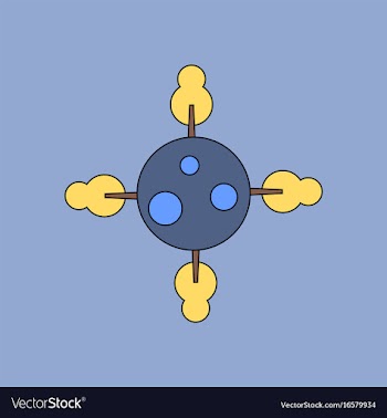 Flat icon design collection planet and trees vector image