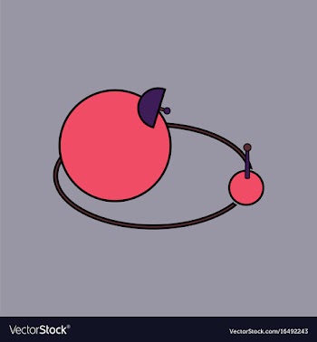 Flat icon design collection planets and moon vector image