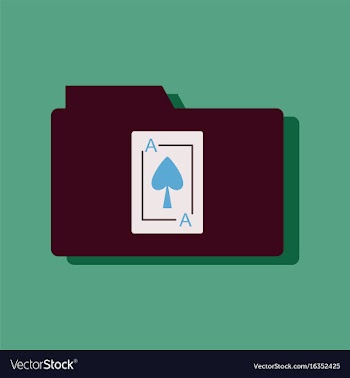 Flat icon design collection playing card on vector image
