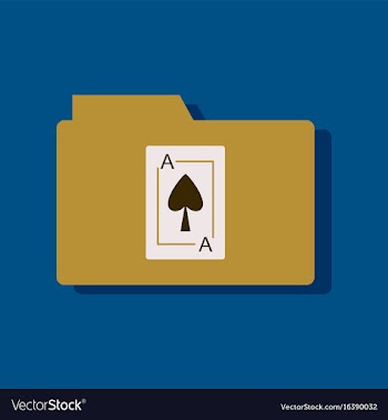 Flat icon design collection playing card on vector image