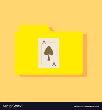 Flat icon design collection playing card on vector image