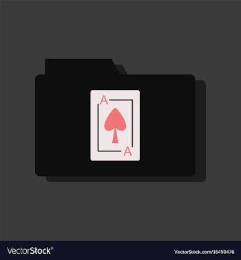 Flat icon design collection playing card on vector image