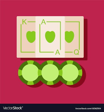 Flat icon design collection playing cards and vector image