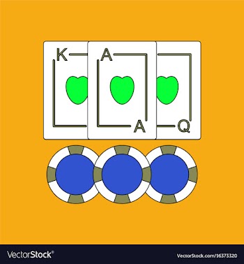 Flat icon design collection playing cards and vector image