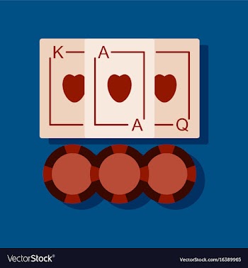 Flat icon design collection playing cards and vector image