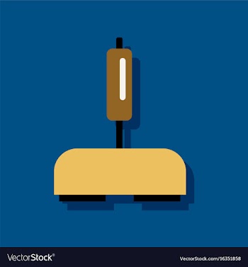 Flat icon design collection playing joystick in vector image