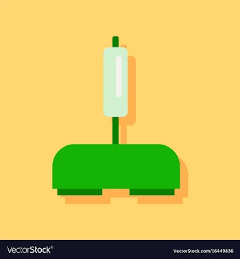 Flat icon design collection playing joystick in vector image