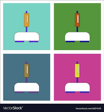Flat icon design collection playing joystick vector image