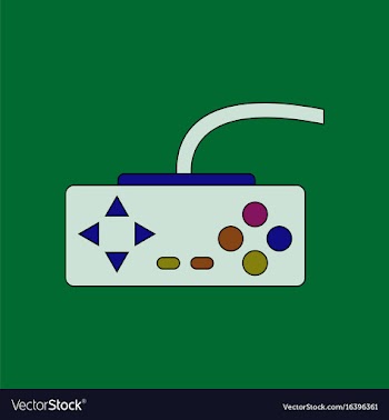 Flat icon design collection playing joystick vector image