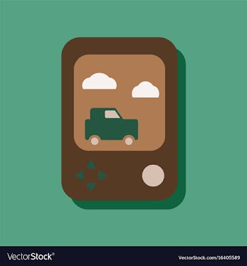 Flat icon design collection portable game in vector image