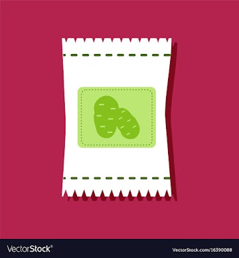 Flat icon design collection potato seeds in vector image
