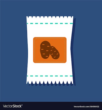 Flat icon design collection potato seeds in vector image