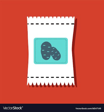 Flat icon design collection potato seeds in vector image