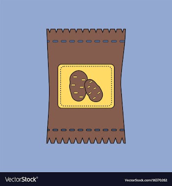Flat icon design collection potato seeds vector image
