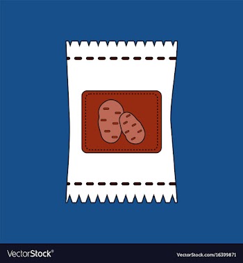 Flat icon design collection potato seeds vector image