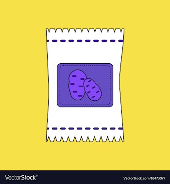 Flat icon design collection potato seeds vector image