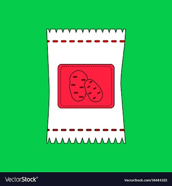 Flat icon design collection potato seeds vector image