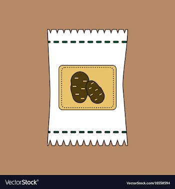 Flat icon design collection potato seeds vector image