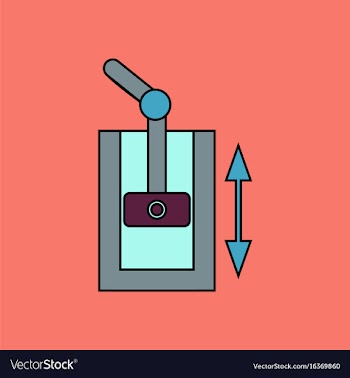 Flat icon design collection pressure in engine vector image