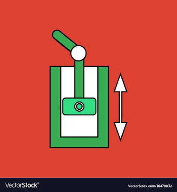 Flat icon design collection pressure in engine vector image