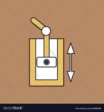 Flat icon design collection pressure in engine vector image