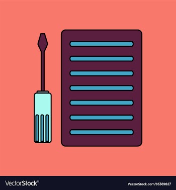 Flat icon design collection radiator grille and vector image