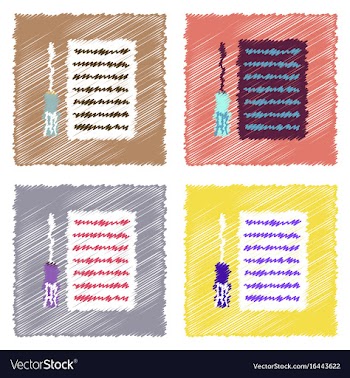 Flat icon design collection radiator grille and vector image