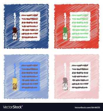 Flat icon design collection radiator grille and vector image