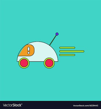 Flat icon design collection remote control car vector image