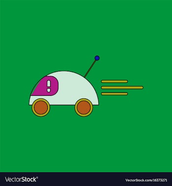Flat icon design collection remote control car vector image
