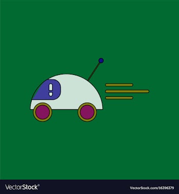 Flat icon design collection remote control car vector image