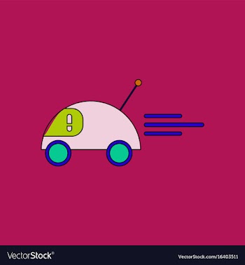 Flat icon design collection remote control car vector image