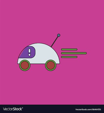 Flat icon design collection remote control car vector image