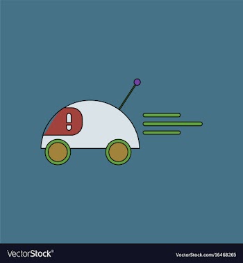 Flat icon design collection remote control car vector image