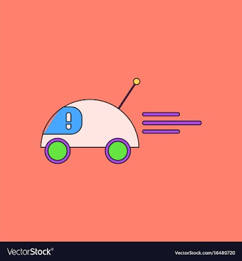 Flat icon design collection remote control car vector image