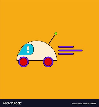 Flat icon design collection remote control car vector image