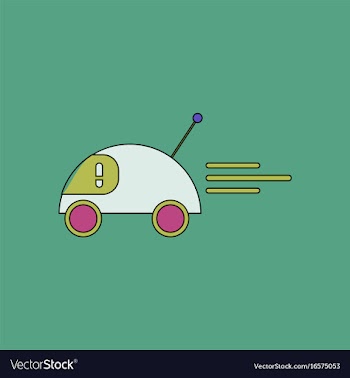 Flat icon design collection remote control car vector image