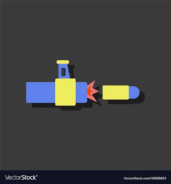 Flat icon design collection rifle bullet shot in vector image