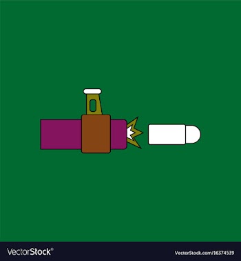Flat icon design collection rifle bullet shot vector image